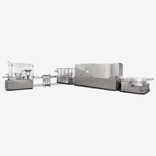 Washing, drying, potting and sealing linkage production line of smal Vial