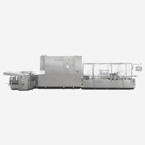 Ampoule washing, drying, filling and sealing linkage production line